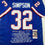 Autographed/Signed OJ O.J. Simpson Buffalo Blue Stat Football Jersey JSA COA