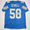 Autographed/Signed Penei Sewell Detroit Blue Current Football Jersey Beckett BAS COA