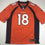 Autographed/Signed Peyton Manning Denver Orange Football Jersey Beckett BAS COA