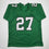 Autographed/Signed Quinyon Mitchell Philadelphia Kelly Green Football Jersey JSA COA