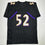 Autographed/Signed Ray Lewis Baltimore Black Football Jersey Beckett BAS COA