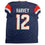 Autographed/Signed R.J RJ Harvey Denver Blue Football Jersey JSA COA
