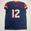 Autographed/Signed R.J RJ Harvey Denver Blue Football Jersey JSA COA