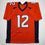 Autographed/Signed R.J RJ Harvey Denver Orange Football Jersey JSA COA