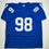 Autographed/Signed Robert Mathis Indianapolis Blue Football Jersey JSA COA