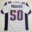 Autographed/Signed Rob Ninkovich "2x SB Champ" New England White Football Jersey Beckett BAS COA