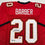 Autographed/Signed Ronde Barber HOF 23 Tampa Bay Red Football Jersey Beckett BAS COA