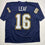 Autographed/Signed Ryan Leaf San Diego Dark Blue Football Jersey Beckett BAS COA