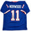 Autographed/Signed Scott Norwood Buffalo Blue Football Jersey Beckett BAS COA
