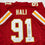 Autographed/Signed Tamba Hali Kansas City Red Football Jersey Beckett BAS COA