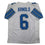 Autographed/Signed Terrion Arnold Detroit White Football Jersey Beckett BAS COA