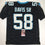 Autographed/Signed Thomas Davis Sr. Carolina Black Football Jersey JSA COA