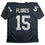 Autographed/Signed Tom Flores Las Vegas Oakland Black Football Jersey Beckett BAS COA
