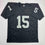 Autographed/Signed Tom Flores Las Vegas Oakland Black Football Jersey Beckett BAS COA