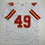 Autographed/Signed Tony Richardson Kansas City White Football Jersey JSA COA
