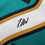 Autographed/Signed Travis Hunter Jacksonville Teal Retro Football Jersey Beckett BAS COA