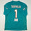 Autographed/Signed Tua Tagovailoa Miami Dolphins Authentic Teal Nike Game Football Jersey Fanatics COA