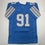 Autographed/Signed Tyleik Williams Detroit Blue Football Jersey Beckett BAS COA