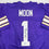 Autographed/Signed Warren Moon HOF 06 Minnesota Purple Football Jersey Beckett BAS COA