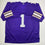 Autographed/Signed Warren Moon HOF 06 Minnesota Purple Football Jersey Beckett BAS COA