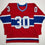 Autographed/Signed Rogie Vachon Montreal Red Hockey Jersey Beckett BAS COA