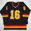 Autographed/Signed Trevor Linden Vancouver Black Hockey Jersey Beckett BAS COA