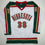 Autographed/Signed Ryan Hartman Minnesota White 25th Anniversary Hockey Jersey Beckett BAS COA