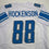 Autographed/Signed TJ Hockenson Detroit White Football Jersey Beckett BAS COA