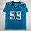 Autographed/Signed Luke Kuechly HOF 26 Carolina Blue Football Jersey Beckett BAS COA