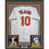 Framed Autographed/Signed Miguel Tejada 35x39 Baltimore White Baseball Jersey Beckett BAS COA