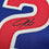 Framed Autographed/Signed Derrek Lee 35x39 Chicago Blue Baseball Jersey Beckett BAS COA