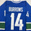 Autographed/Signed Alexandre Alex Burrows Vancouver Blue Hockey Jersey Beckett BAS COA