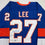 Autographed/Signed Anders Lee New York Blue Hockey Jersey Beckett BAS COA