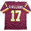 Autographed/Signed Doug Williams SB XXII MVP Washington Maroon Football Jersey Beckett BAS COA