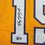 Autographed/Signed Ron Artest Metta World Peace Los Angeles Yellow Basketball Jersey Beckett BAS COA