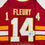 Autographed/Signed Theo Fleury Calgary Red Hockey Jersey Beckett BAS COA