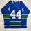 Autographed/Signed Todd Bertuzzi Vancouver Blue Hockey Jersey Beckett BAS COA