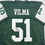 Autographed/Signed Jonathan Vilma New York Green Football Jersey JSA COA