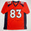 Autographed/Signed Wes Welker Denver Orange Football Jersey JSA COA