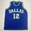Autographed/Signed Derek Harper Dallas Retro Blue Basketball Jersey Beckett BAS COA
