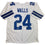 Autographed/Signed Everson Walls Dallas White Football Jersey JSA COA