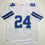 Autographed/Signed Everson Walls Dallas White Football Jersey JSA COA