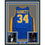 Framed Autographed/Signed Kevin Garnett 35x39 Blue Farragut High School Basketball Jersey Beckett BAS COA