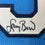 Framed Autographed/Signed Larry Bird 35x39 Indiana State Blue College Basketball Jersey JSA COA