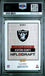 Graded 2025 Panini Instant Ashton Jeanty #NFLDN6 NFL Draft Night Rookie RC Football Card PSA 10 Gem Mint