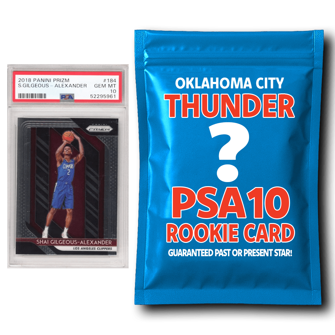 Oklahoma City Thunder PSA 10 Graded Rookie Card Mystery Pack