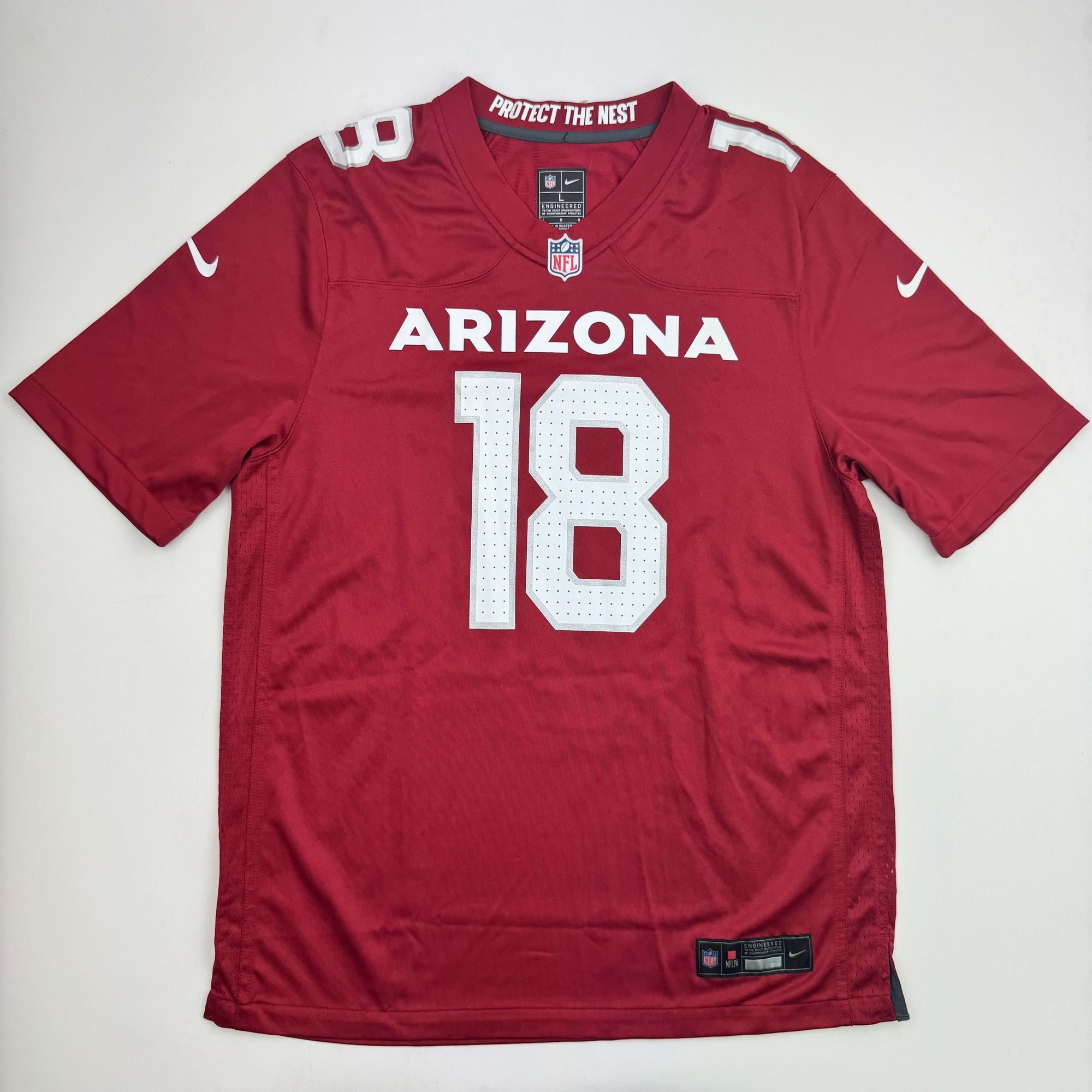 Autographed/Signed Marvin Harrison Jr. Arizona Cardinals Red Authentic Football Jersey Beckett BAS COA