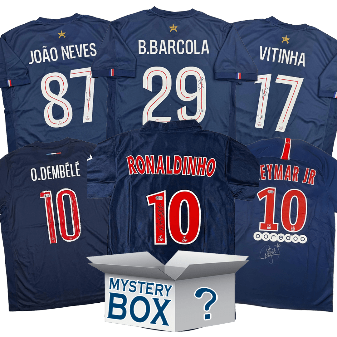 PSG Paris Saint-Germain F.C. Autographed/Signed Soccer Jersey Mystery Box with PSA JSA or Beckett COA