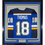 Framed Autographed/Signed Robert Thomas 35x39 St. Louis Blue Hockey Jersey Beckett BAS COA