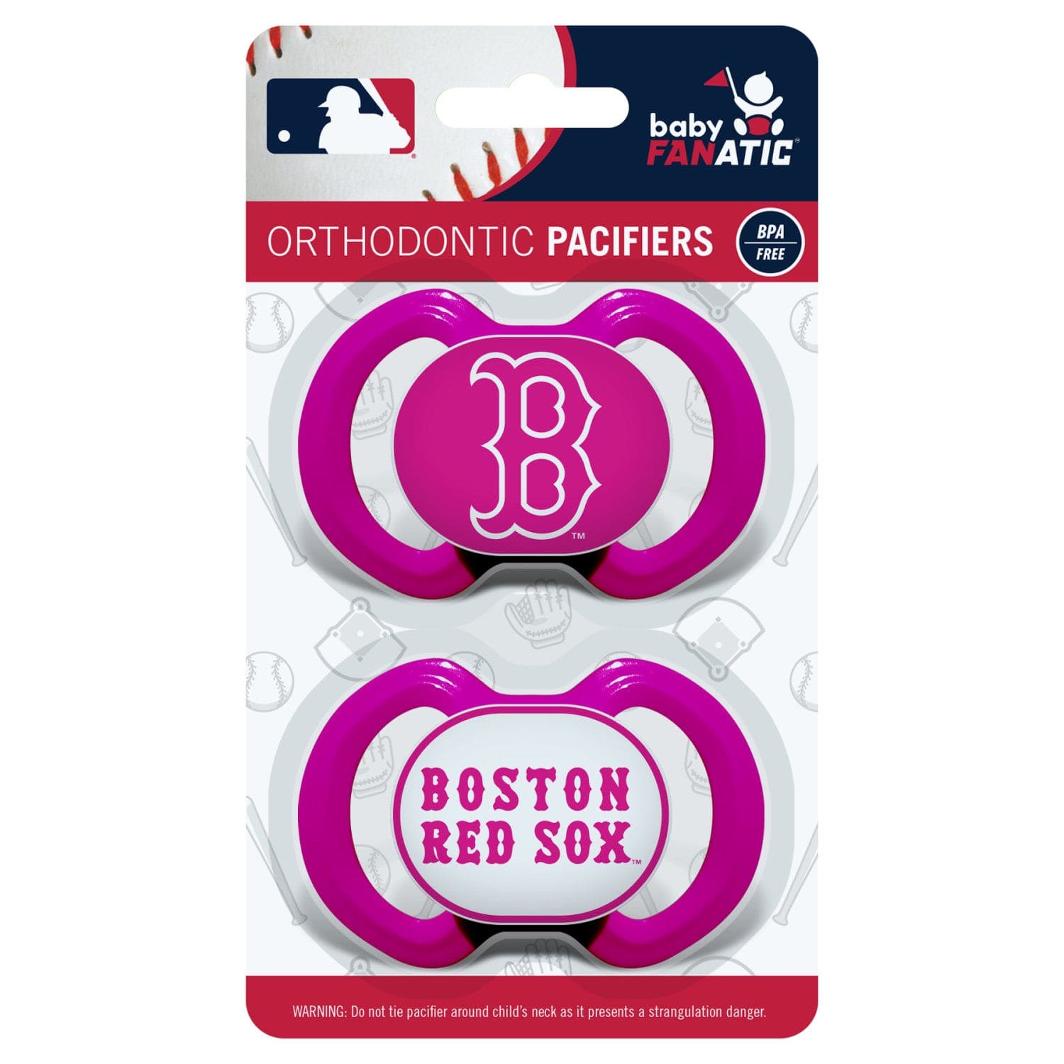 Boston Red Sox Pink Pacifier 2-Pack - Sports Gifts, Sports Memorabilia, Sports Collectibles, Fan Shop